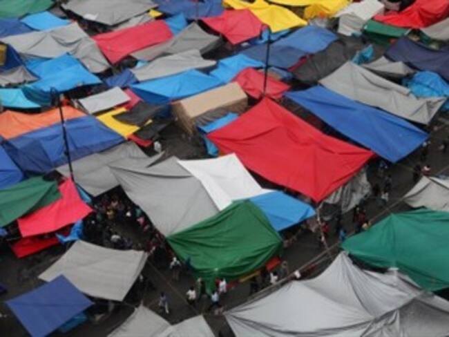 Mitin de López Obrador.Rocio López,reportera