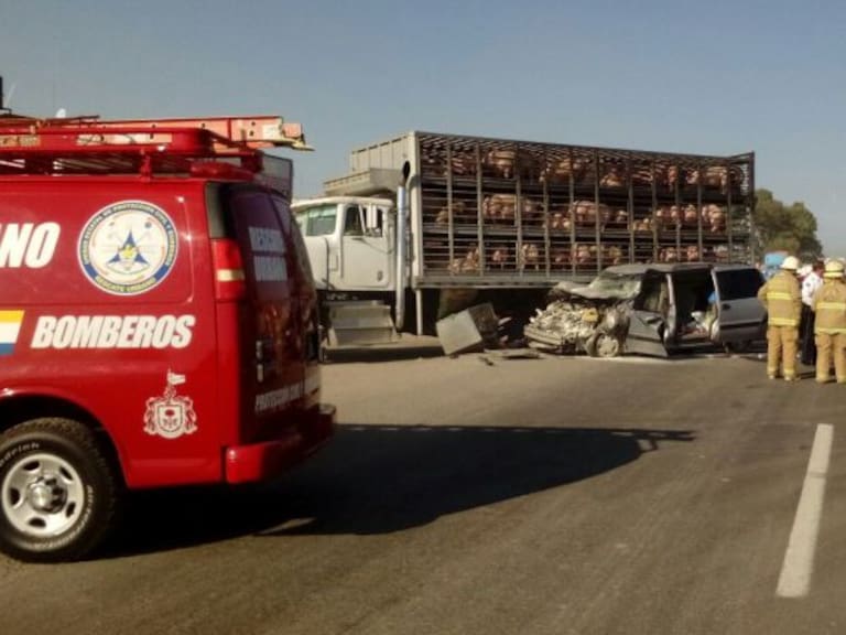 Dos personas lesionadas tras accidente en Lagos de Moreno