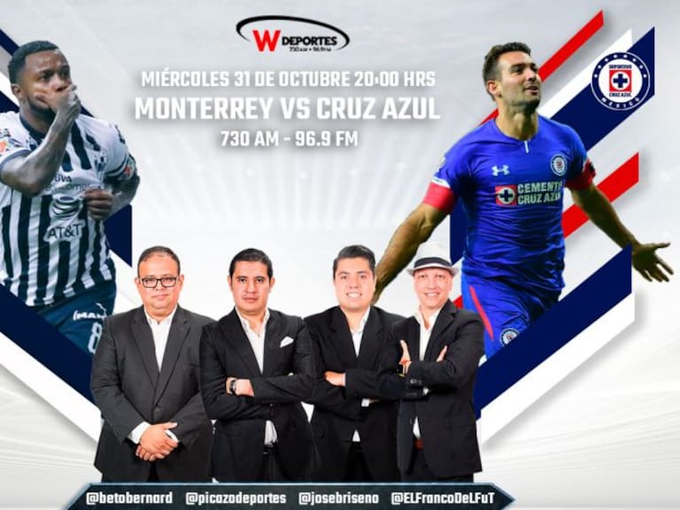 Cruz Azul y Monterrey juegan la gran final por W Radio