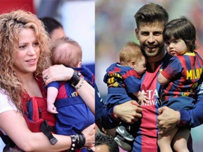 Shakira, Milan y Sasha se roban las miradas en el Camp Nou