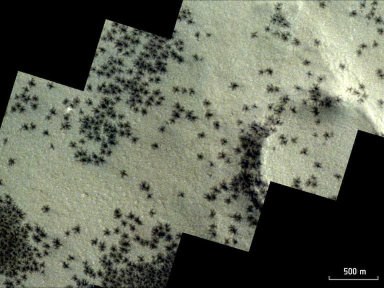 ¡Arañas gigantes en Marte! Así se registró el avistamiento