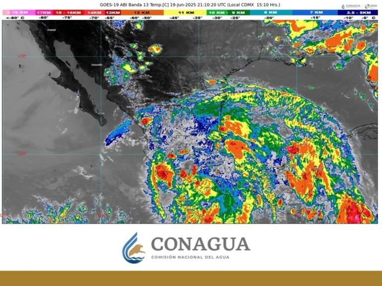 Erick, ahora tormenta tropical, se ubica en tierra sobre Guerrero