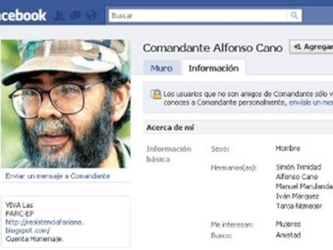 Crean en Facebook cuenta en homenaje a líder de las FARC