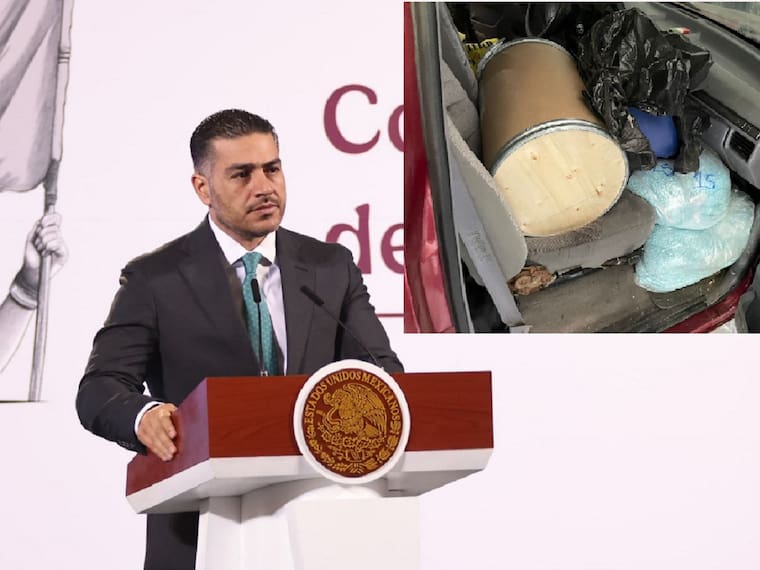 Omar García Harfuch, secretario de Seguridad anunció histórico decomiso en Sinaloa de una tonelada de fentanilo