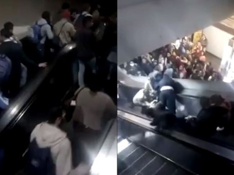Colapso de escaleras en Metro Tacubaya deja 2 heridos