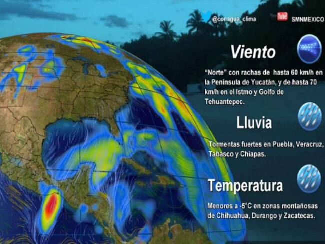 Pronóstico del Tiempo del 16 de noviembre