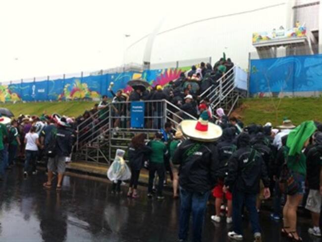 Natal, bajo la lluvia