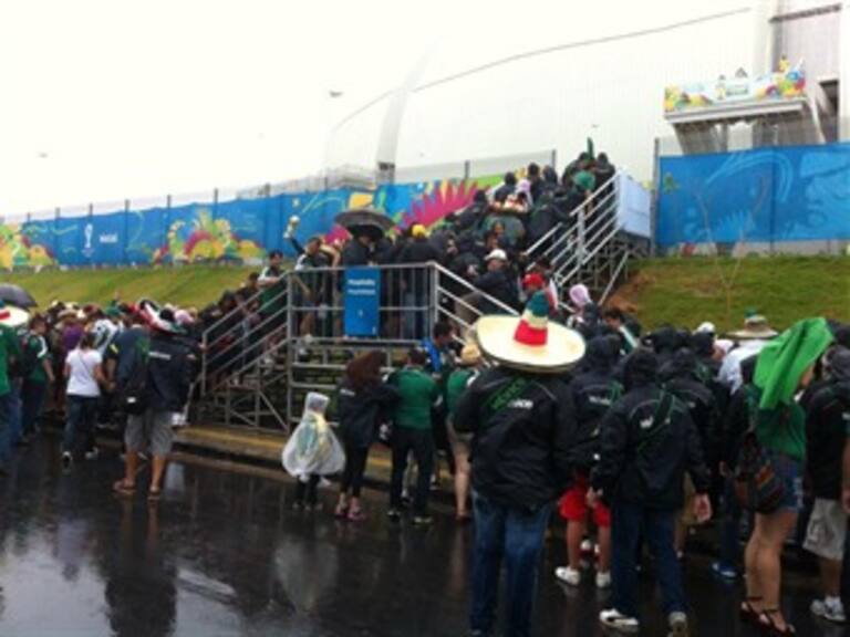 Natal, bajo la lluvia
