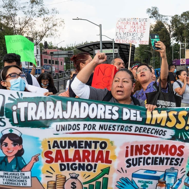 PT respalda paro nacional del IMSS y pide atender demanda de aumento salarial