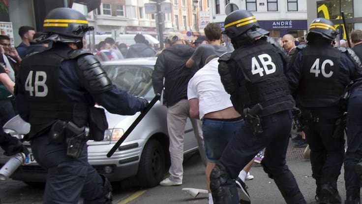 Policía francesa detiene a 36 pseudoaficionados en Lille