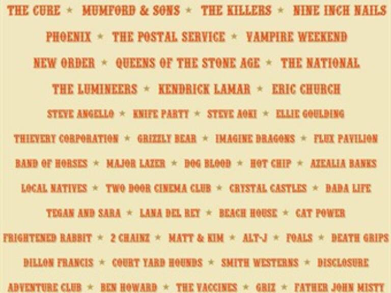 Encabezan The Cure y The Killers cartel del Festival Lollapalooza 2013