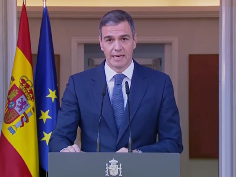 El presidente de España Pedro Sánchez se pronunció por el reconocimiento de Palestina como un Estado independiente