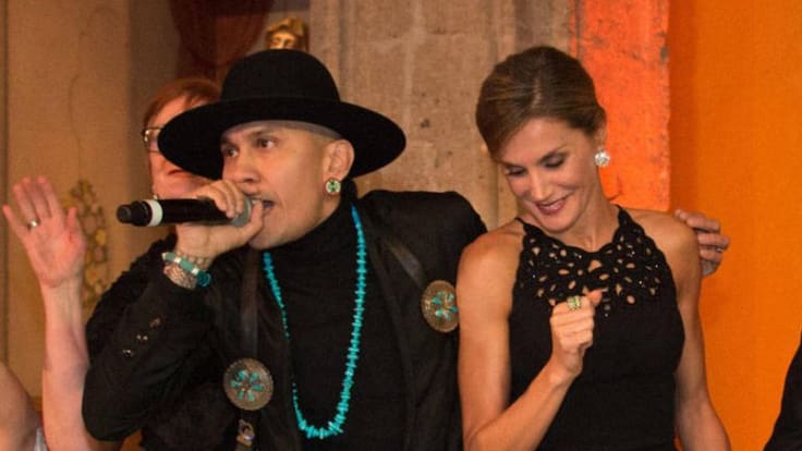 Integrante de Black Eyed Peas cautiva a la Reina Letizia con su baile
