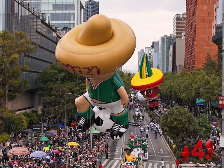 Desfile Mundialista da continuidad a los festejos en la Ciudad de México como una de las tres sedes del Mundial de Futbol2026.