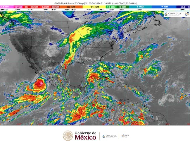 Rachel se convierte en huracán categoría 3 frente a las costas de Baja California Sur