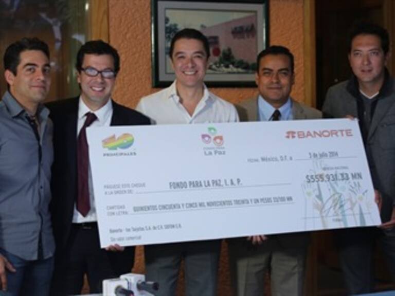 Otorga 'Tarjeta 40' donativo a la fundación ‘Fondo por la Paz IAP’