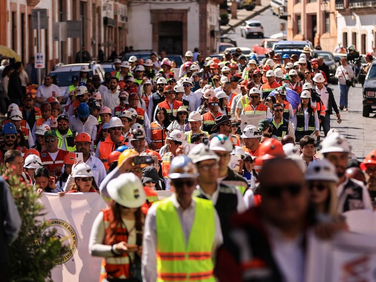Trabajadores del sector minero llevaron a cabo una marcha pacífica en exigencia de justicia y seguridad