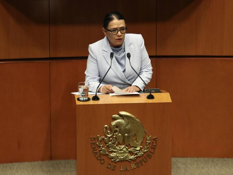 Rosa Icela Rodríguez compareció ante el pleno del Senado por el Primer Informe de Gobierno