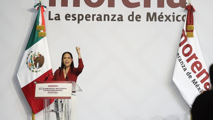 “Corruptos no serán candidatos aunque ganen encuestas”: Montiel rindió protesta como presidenta nacional de Morena