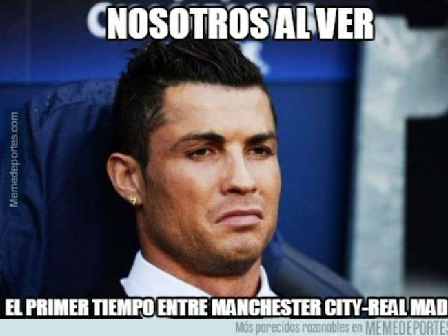 El empate entre el Real Madrid y Manchester City dejó estos memes