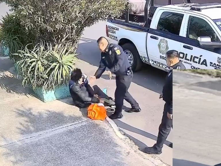 Indignación en CDMX: captan a policías agrediendo y robando a joven. X