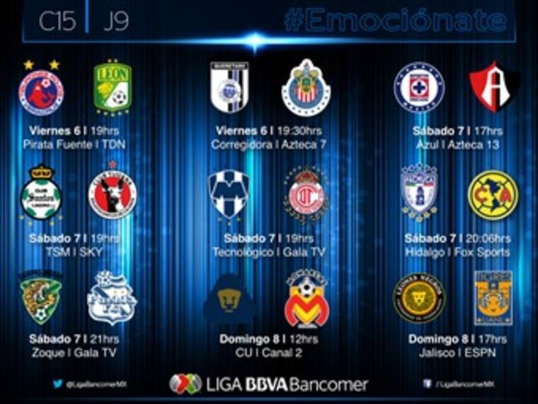 ¿Qué depara la jornada 9 en la Liga Mx del Clausura 2015?