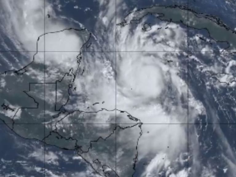 Huracán Delta; así se ve desde el espacio como se acerca a Quintana Roo