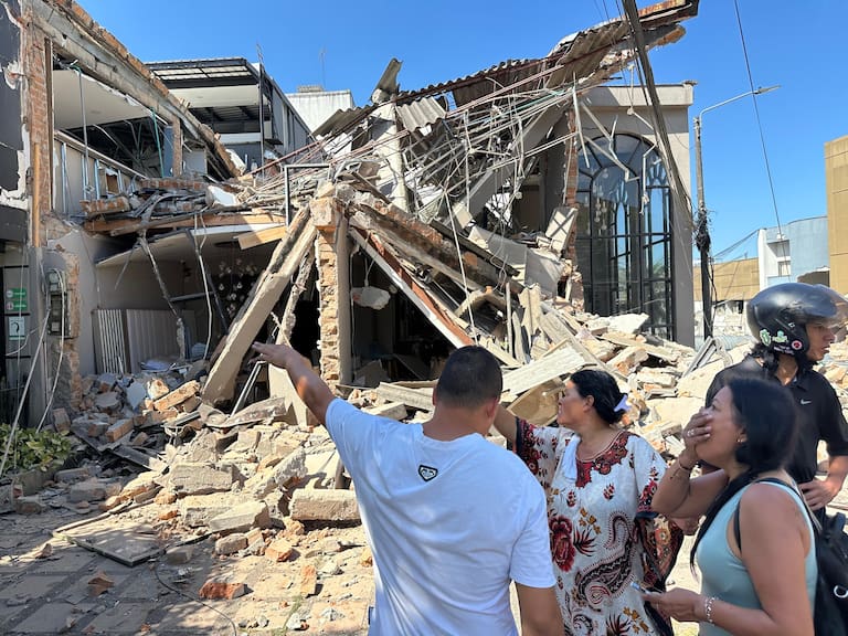 VIDEOS revelan los daños y el caos que dejó el terremoto del 10 de agosto en Colombia. Getty Images