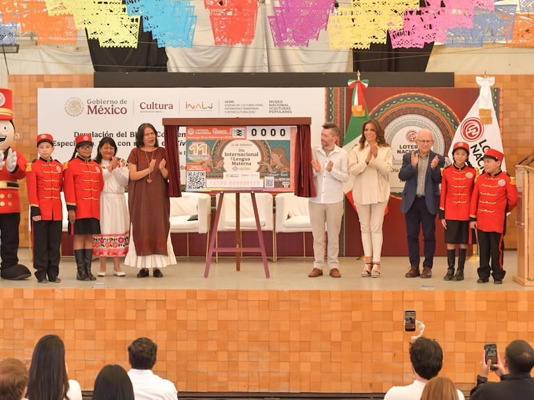Lotería Nacional e INALI presentan billete conmemorativo del Día Internacional de la Lengua Materna que celebra la identidad cultural de México