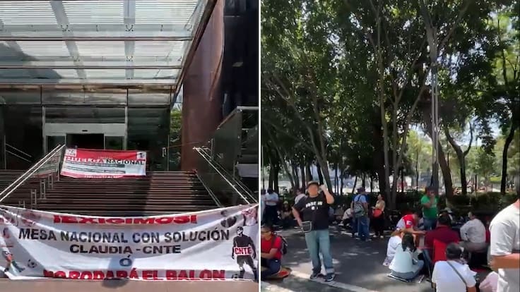 Huelga magisterial de la CNTE continúa tras 18 días de plantón, ahora bloquean oficinas de Afores