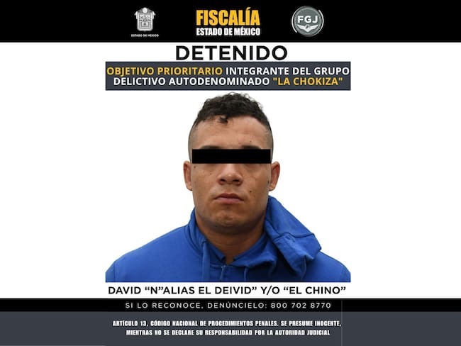 Capturan a David “N”, presunto líder de La Chokiza en el AICM