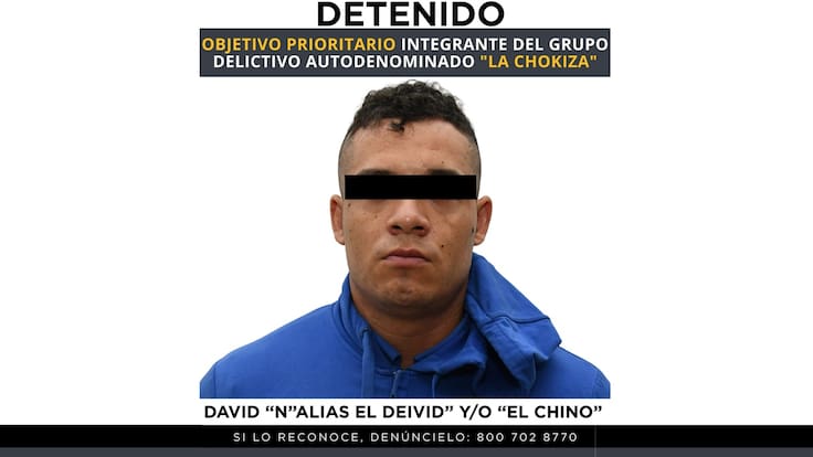 Capturan a David “N”, presunto líder de La Chokiza en el AICM