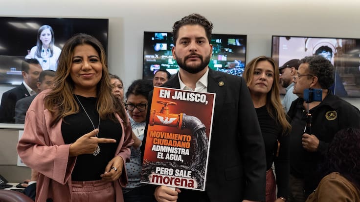 Carlos Gutiérrez Mancilla casi llega a golpes ahora con Jorge Álvarez Máynez por problema de agua en Jalisco