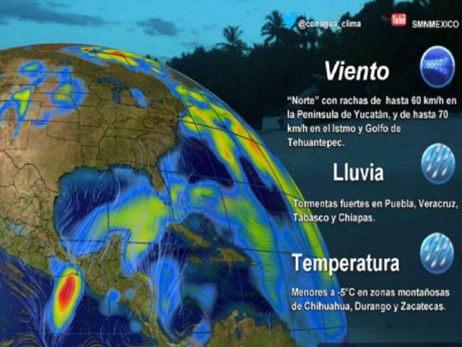 Pronóstico del Tiempo del 17 de noviembre