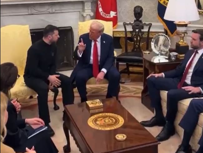 Colapsa entre gritos la reunión de Zelenski con Trump