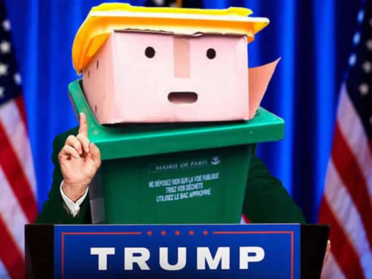 Cubo de basura parecido a Trump desató una épica batalla de photoshop