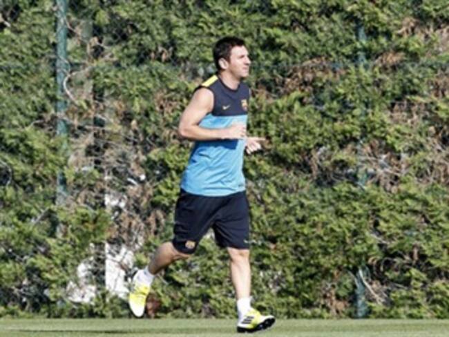 Entrena Messi en solitario una hora en la Ciudad Deportiva
