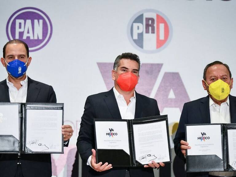 PRI, PAN y PRD firman coalición legislativa para ser contrapeso al gobierno
