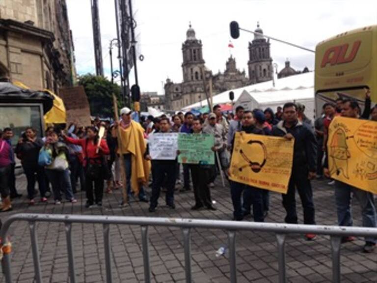 Dan plazo de dos horas a la CNTE para levantar plantón