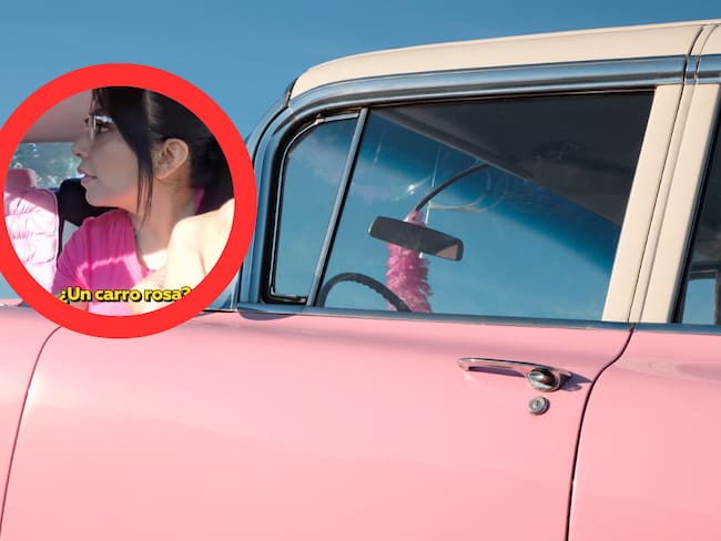 Hombre se vuelve viral tras no querer subirse a un carro rosa, dijo “Yo soy hombre” | VIDEO