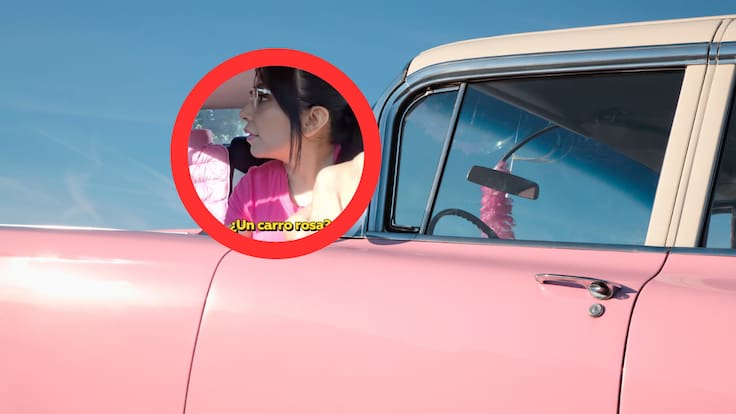 Hombre se vuelve viral tras no querer subirse a un carro rosa, dijo “Yo soy hombre” | VIDEO