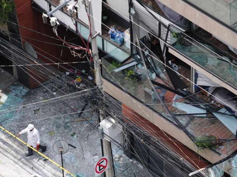 Se registró fuerte explosión en edificio habitacional en la alcaldía Benito Juárez