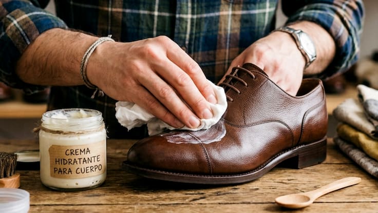 ¿Por qué deberías limpiar tus zapatos de piel con crema hidratante para el cuerpo que ya no uses?