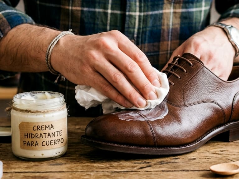 No deseches esa crema corporal que ya no utilizas. Dale una segunda vida aplicándola sobre tus zapatos de piel para mantenerlos hidratados.
