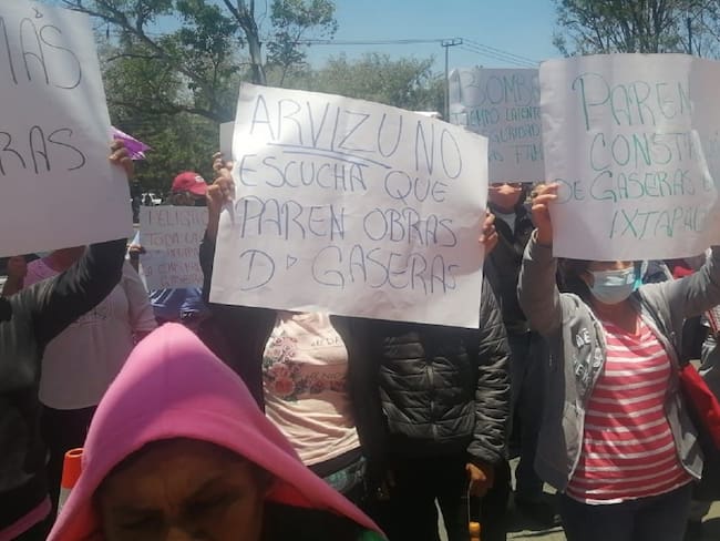 Vecinos de Ixtapaluca y Chimalhuacán protestan contra gaseras