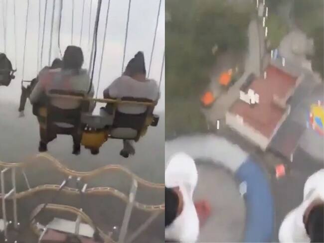 Video: Fuertes lluvias dejan en las alturas a personas en Six Flags