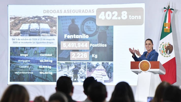 Sheinbaum destaca reducción de homicidios y decomisos históricos en México
