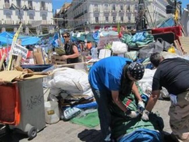 Levantarán 'indignados' campamento en Puerta del Sol este domingo
