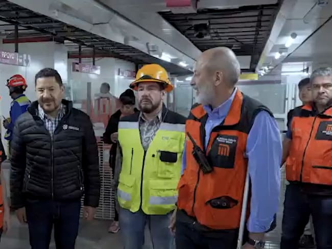 Martí Batres supervisa pruebas dinámicas de la Línea 1 del Metro