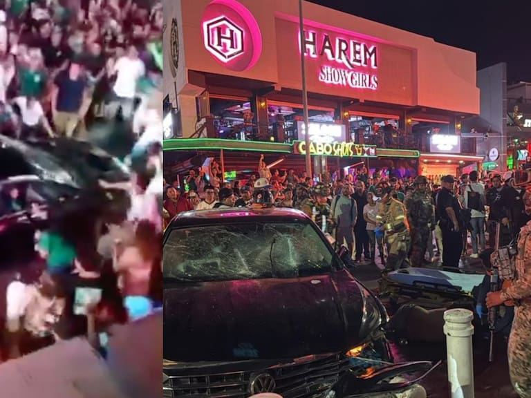 Mx - Atropellamiento masivo en Baja California en pleno festejo de México vs. Chequia